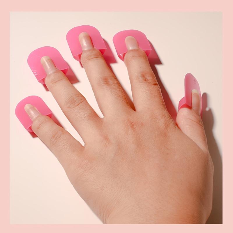 Plastic Nail Polish Protectors Clips, Spill Proof Tools for Fingers and Toe