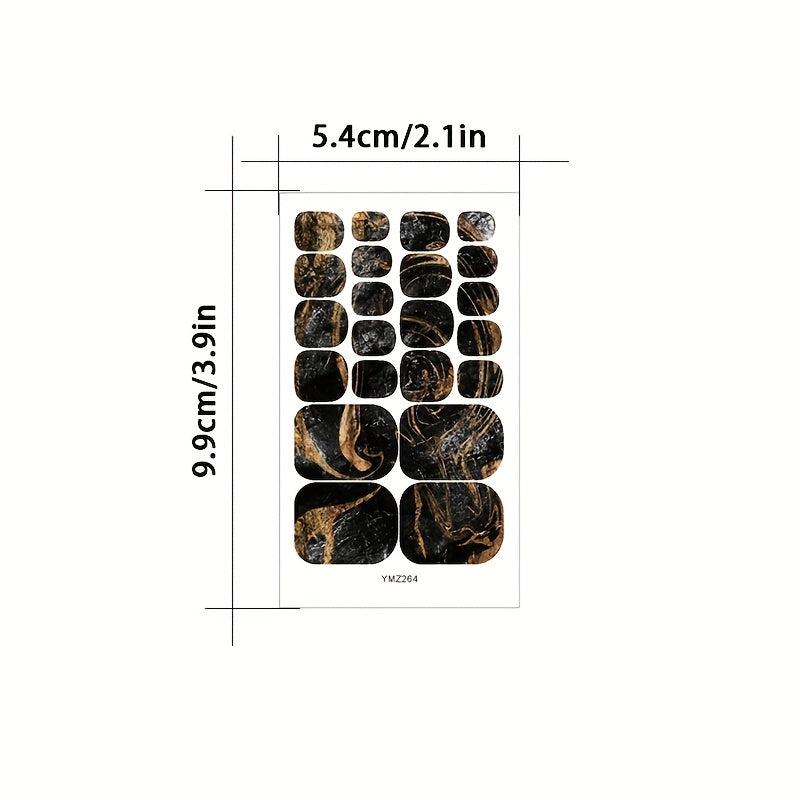 Starry Sky Toe Nail Stickers for DIY Manicure Lace YMZ235 YMZ264