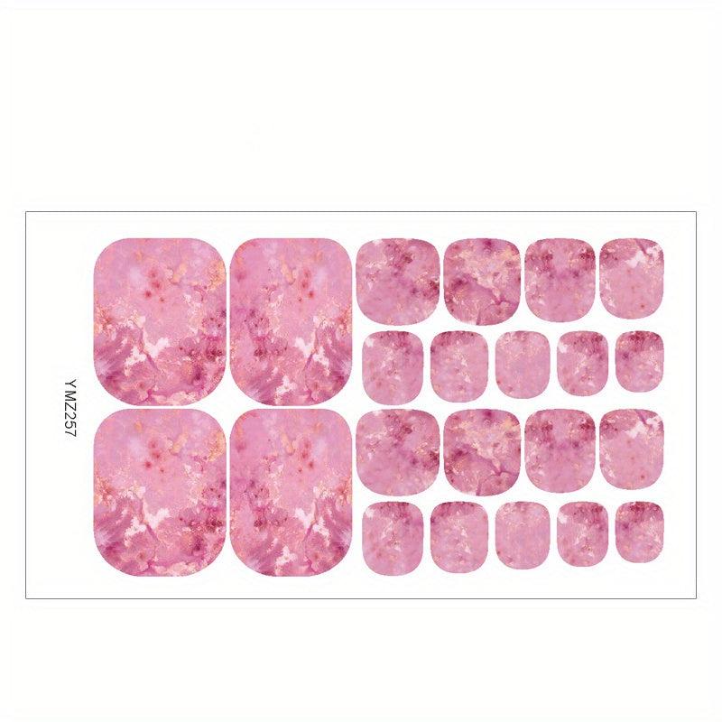 Starry Sky Toe Nail Stickers for DIY Manicure Lace YMZ235 YMZ264