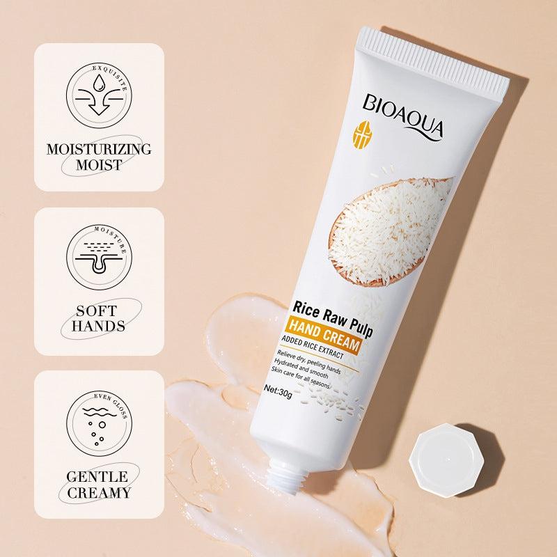 Rice Hand Cream: Nourishing and Repairing Skin