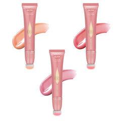 3pcs Liquid Blush Set with Sponge Applicator - Berry Tone Makeup