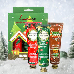 Christmas Hand Cream Set - Moisturizing & Nourishing Hand Lotion - Travel Size
