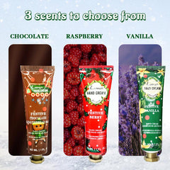 Christmas Hand Cream Set - Moisturizing & Nourishing Hand Lotion - Travel Size