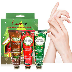 Christmas Hand Cream Set - Moisturizing & Nourishing Hand Lotion - Travel Size