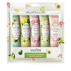 SADOER Hand Cream Gift Set For Women Girls 5 Pcs X 30g