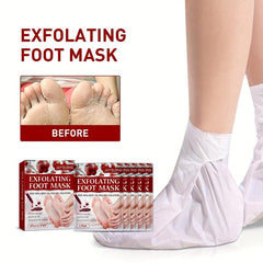 5pcs Fruit Acid Exfoliating Foot Mask - Hydrating and Moisturizing