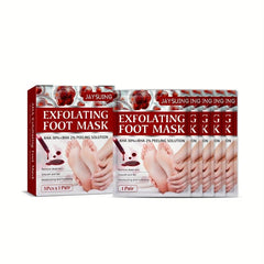 5pcs Fruit Acid Exfoliating Foot Mask - Hydrating and Moisturizing