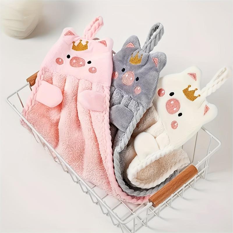Microfiber Hand Towels Little Pig Absorbent Kitchen Towel