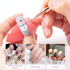 Nail Art Liner Brush DIY Drawing Lines Stripe Flower Painting Pen Manicure Pink