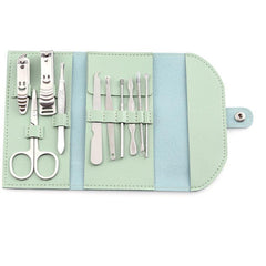 10 Pcs Travel Mini Nail Clippers Kit Stainless Steel Grooming Manicure Set