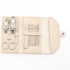 10 Pcs Travel Mini Nail Clippers Kit Stainless Steel Grooming Manicure Set