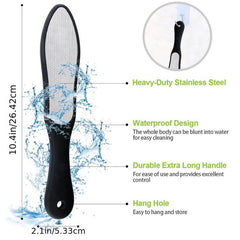 Stainless Steel Foot File Callus Remover - Professional Foot Scrubber
