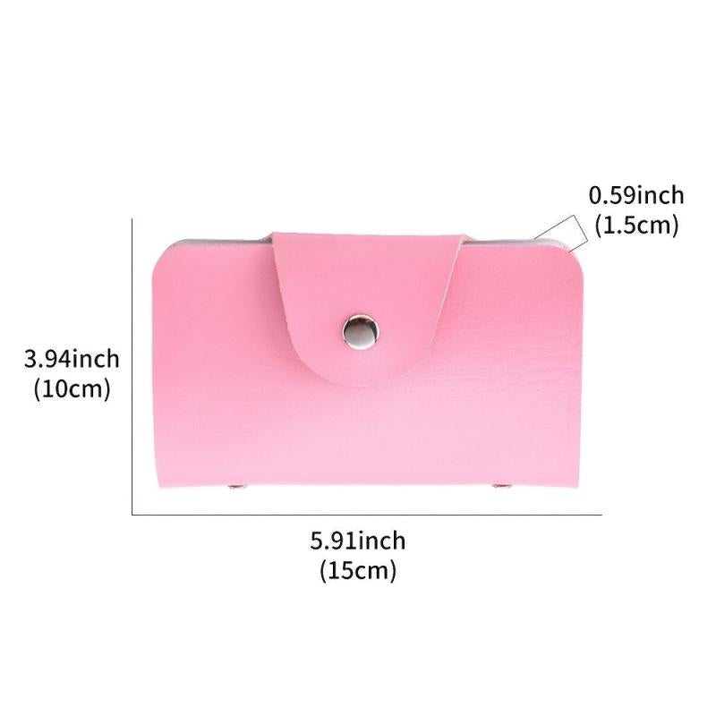 Rainbow Nail Art Stamp Plate Holder PU Leather Nail Stamping File Case