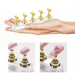 Japanese Nail Practice Stand with Stickers for Nail Art