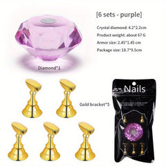 Japanese Nail Practice Stand with Stickers for Nail Art