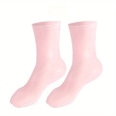 Silicone Gel Socks Moisturizing Foot Cover For Women Pink