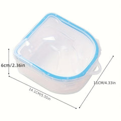 Home Salon Wash Bowl Nail Tips Tool for Easy Manicure & Pedicure
