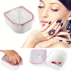 Home Salon Wash Bowl Nail Tips Tool for Easy Manicure & Pedicure