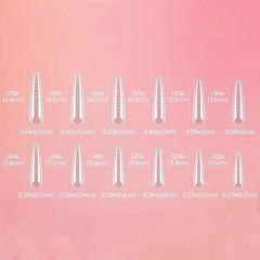 120pcs XXL Coffin Gel Nail Molds for Long Acrylic Extensions