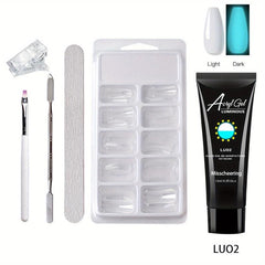 6-Piece Nail Art Extension Glue Set with Tools