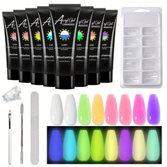 6-Piece Nail Art Extension Glue Set with Tools