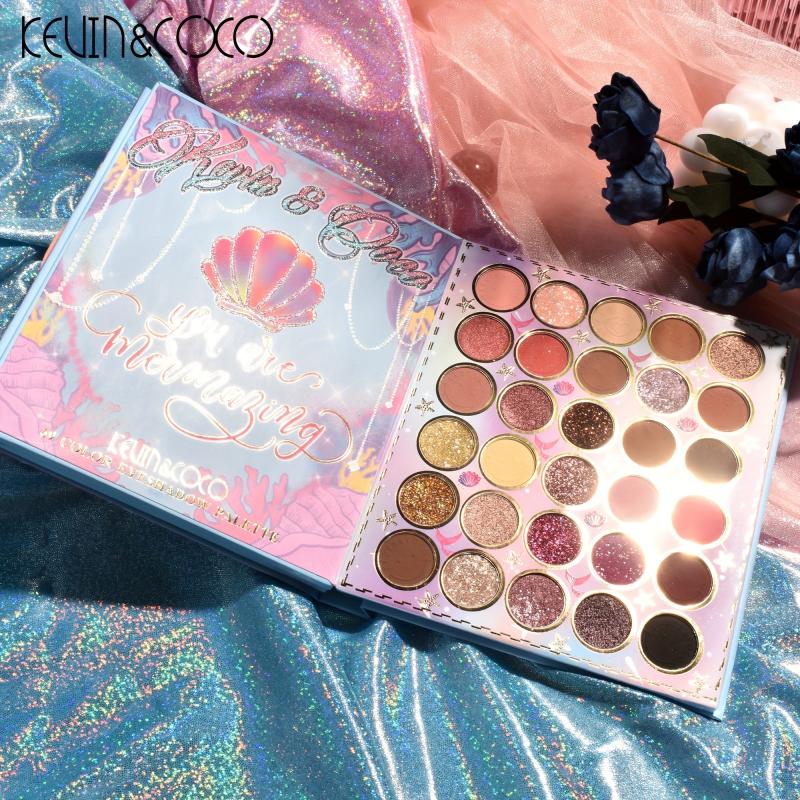 Pearly Matte Eyeshadow Palette Long Lasting Brightening Makeup