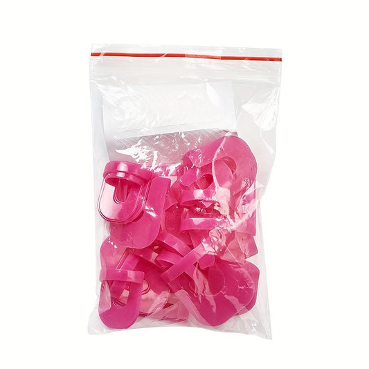 26pcs U Shape Nail Polish Protector Reusable Nail Covers Tools
