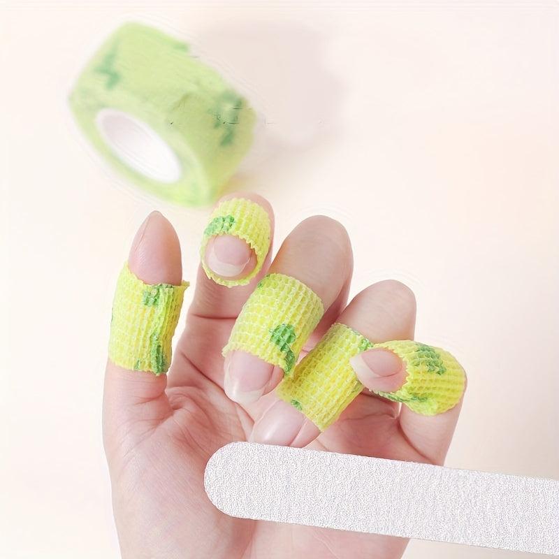 Colorful Elastic Bandage Finger Wrap Nail Art Manicure Accessory