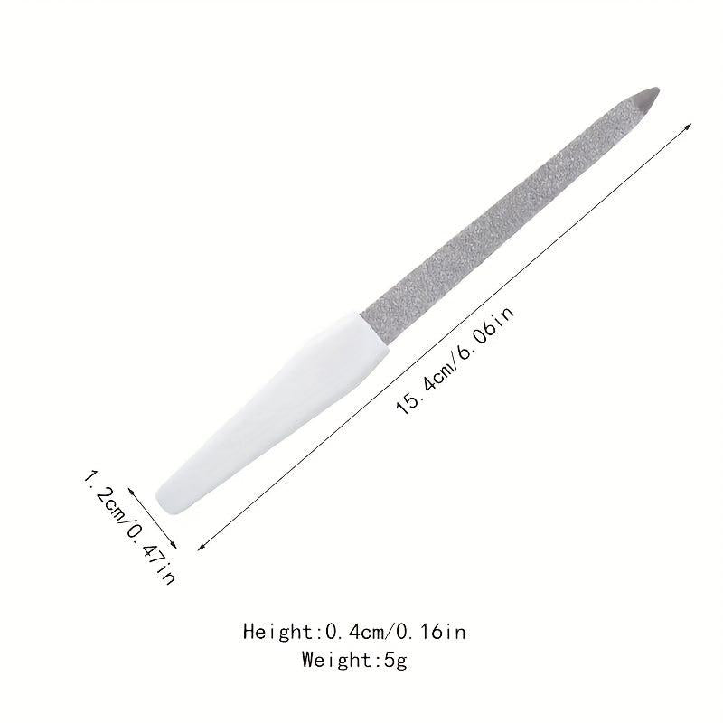 3 Pack Stainless Steel Nail Files Double Sided Polishing