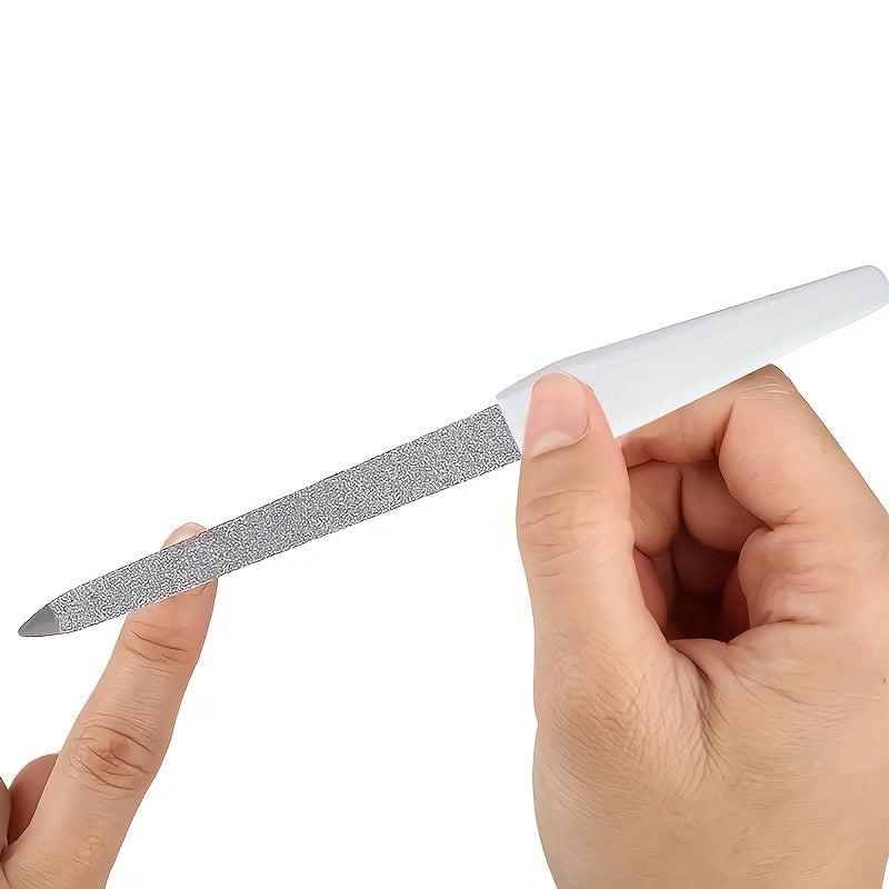 3 Pack Stainless Steel Nail Files Double Sided Polishing