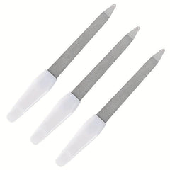 3 Pack Stainless Steel Nail Files Double Sided Polishing