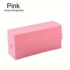 30 Holes Nail Art Drill Holder Dustproof Display Organizer Box