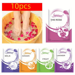 10pcs Foot Bath Spa Jelly Spa Pedicure Spa Bubble Foot Bath Spa Foot Salt