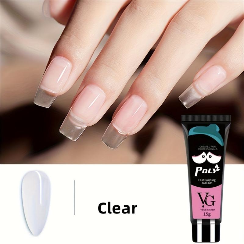 Transparent Clear Poly Gel Nail Extension Fast Building Gel