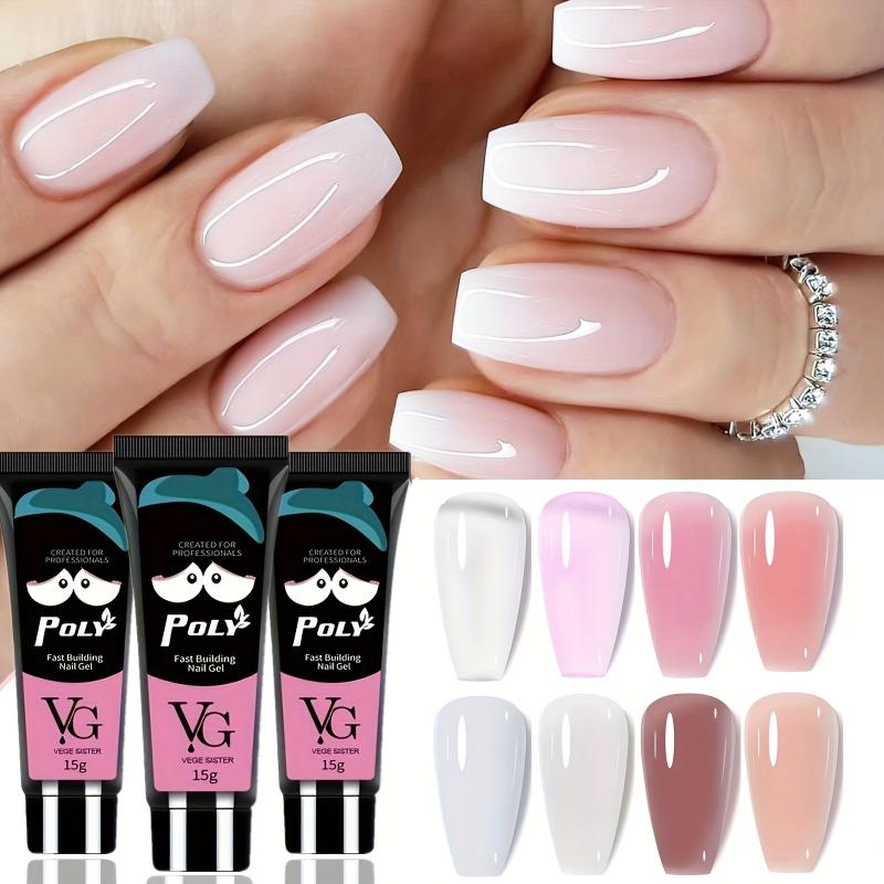Transparent Clear Poly Gel Nail Extension Fast Building Gel