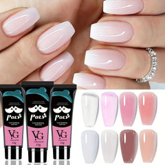 Transparent Clear Poly Gel Nail Extension Fast Building Gel