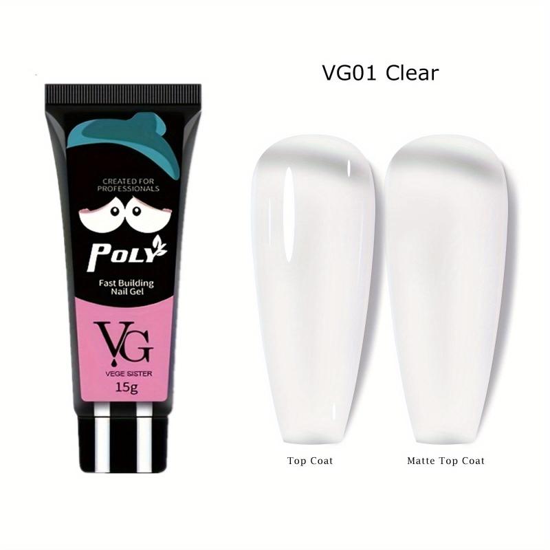 Transparent Clear Poly Gel Nail Extension Fast Building Gel