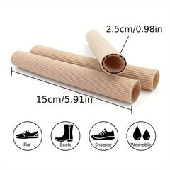 Toe Tubes Sleeves Gel Lining for Corns Bunion