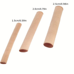 Toe Tubes Sleeves Gel Lining for Corns Bunion