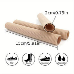 Toe Tubes Sleeves Gel Lining for Corns Bunion
