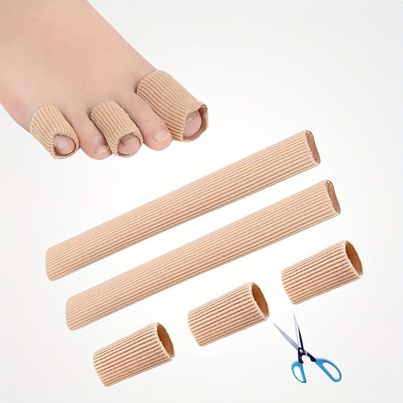Toe Tubes Sleeves Gel Lining for Corns Bunion