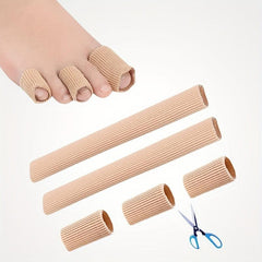 Toe Tubes Sleeves Gel Lining for Corns Bunion