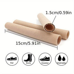 Toe Tubes Sleeves Gel Lining for Corns Bunion