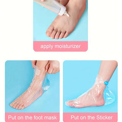 100 Disposable Hand Mask Gloves & 100 Disposable Foot Mask Covers