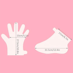 100 Disposable Hand Mask Gloves & 100 Disposable Foot Mask Covers