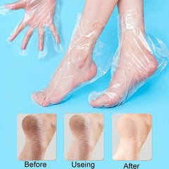 100 Disposable Hand Mask Gloves & 100 Disposable Foot Mask Covers