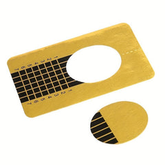 100pcs French Nail Form Tips Acrylic Tip Nails Sticker Extension Curl Form