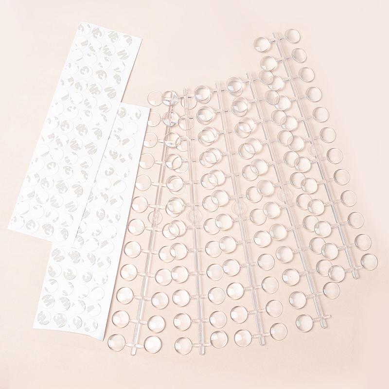 120 Pcs Nail Polish Bottle Cap Fancy Card with Paper