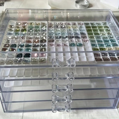 5 Tier Acrylic Nail Art Storage Box Rack Shelf Display Stand