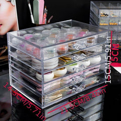 5 Tier Acrylic Nail Art Storage Box Rack Shelf Display Stand